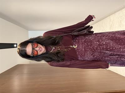 Std Beden , Bordo Tiril Bluz