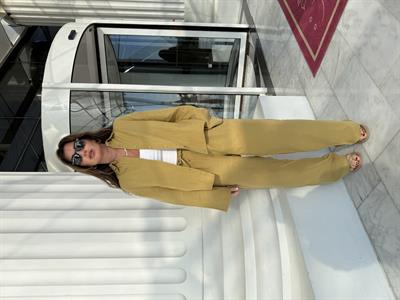 Orijinal Marka, %100 Cotton Yağ Yeşili Müslin Takım