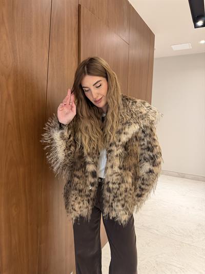 Acıkahve Leoparlı , Premium Kürk