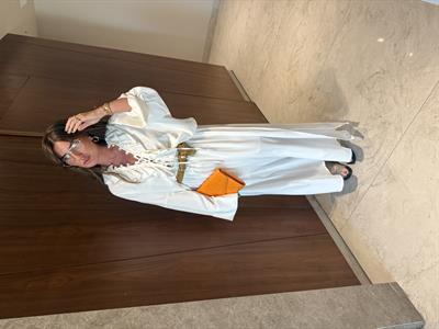 Orijinal Model , Önden Bağlamalı , Premium , Beyaz , Etek Takım