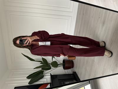 Orijinal Marka , %100 Pamuk , Bordo Premium Takım