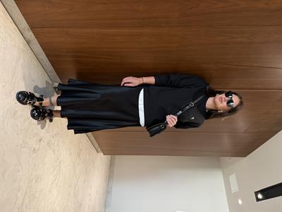 Beli Gizli Lastikli , Pamuk Saten , Siyah Etek