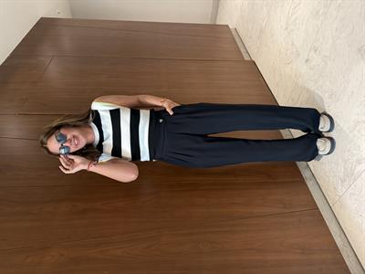 Arka Beli Komple Lastikli, Orijinal Marka Siyah Tok Tencel Palazzo