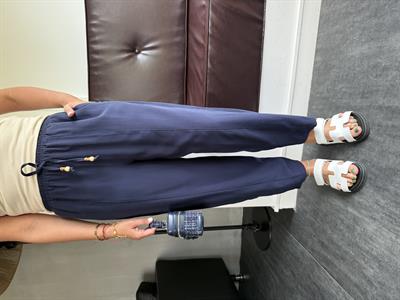 Beli Lastikli , Binici Model , Lacivert , Tencel Pantolon