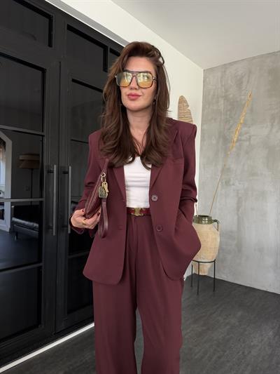 Bordo , Blazer Ceket