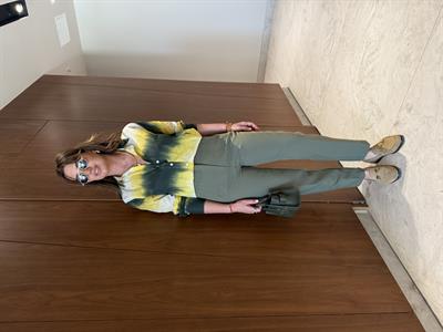 Haki , Likralı , Flato Pantolon