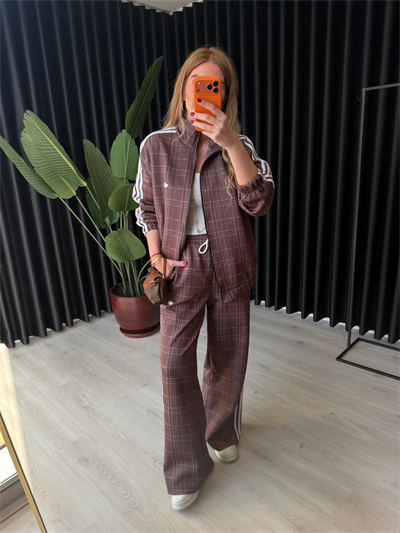 Orijinal Model Premium Kahve Ekoseli Takım