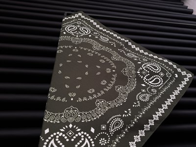 70x70 cm Haki Paisley Şal