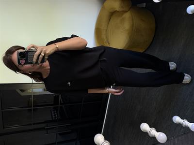 Orijinal Marka, Kısa Kollu Siyah Modal Takım