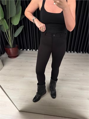Siyah , Çelik Örme , Likralı , Tayt Pantolon