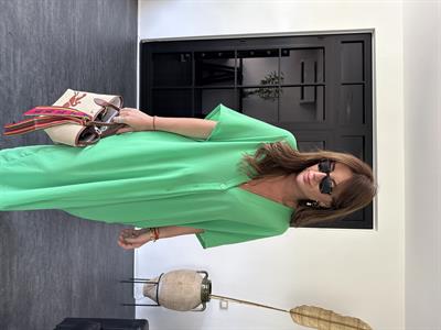 Orijinal Marka , Önden Düğmeli , Yeşil Kimono
