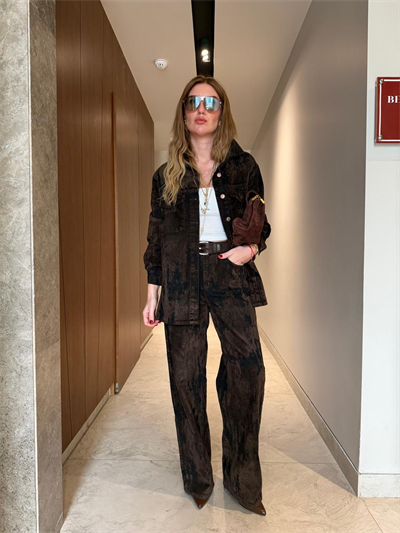 Orijinal Model , Premium , Acıkahve Süet Palazzo