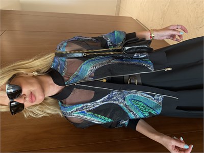 Orijinalm Model, Organze Kumaş Üzeri Jakarlı Premium Bomber Ceket