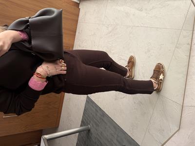 Yanı Kadife Şeritli , Acıkahve , Kesik Paça Jean