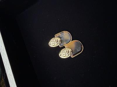 Damla Gold , Leopar Cam Küpe