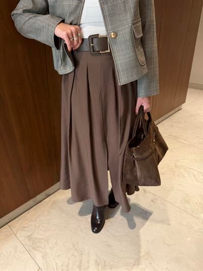 Orijinal Marka , Kemerli , Tok Tencel , Acı Kahve Etek