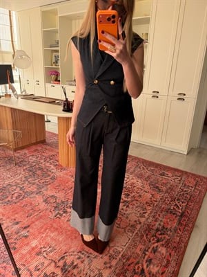 Orijinal Model Full Likralı, Yelek & Double Paça Pantalon Jean Takım 