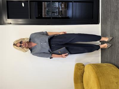 Beli Lastikli , Lacivert , Jogger Tiril Pantolon