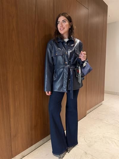 Full Likralı , İspanyol Paça , Lacivert Jean
