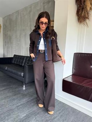 Orijinal Model , Jean Detaylı , Acı Kahve , Premium Takım