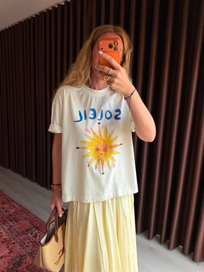 Soleil , Ekru T-shirt