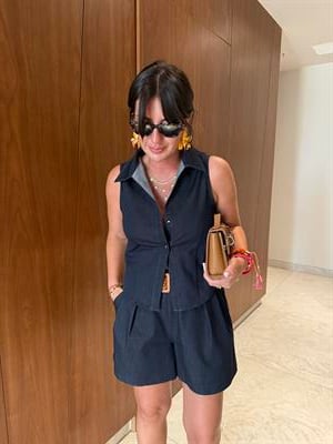 Premium , Likralı , Jean Yelek