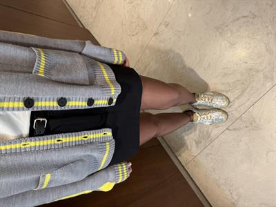 Kemerli , İçi Şortlu , Likralı Siyah Etek