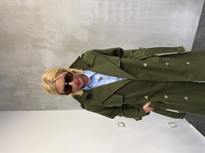 Orijinal Marka , Yeşil , Premium Kaşe Kaban