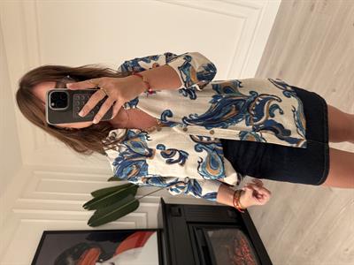 Lacivet Desenli , Gömlek & Pantolon , Premium Tiril Takım