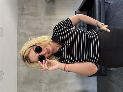 Siyah , Polo Yaka , Çizgili T-shirt