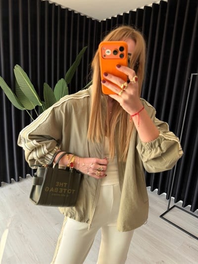 Yanları Dantel Şeritli , Nil Yeşili , Üçlü Takım