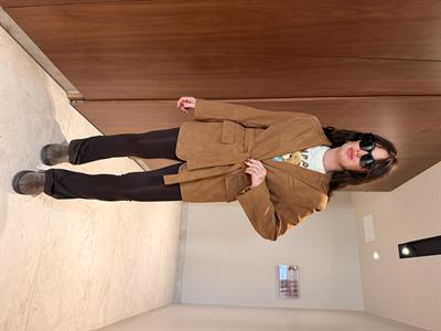 Taba , Kuşaklı , Premium Süet Ceket