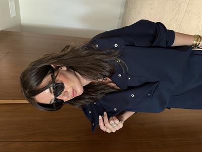 Tasarım Patpat Yakalı , Lacivert , Premium Modal Takım