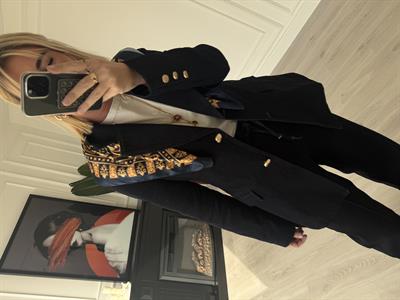 Gold Düğmeli , Belden Oturtmalı , Premium Jean Ceket