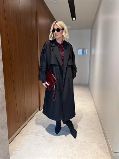 STD Beden , Premium Siyah Trençkot