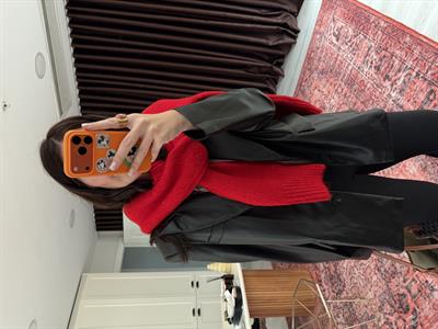Siyah , Mat Deri , Blazer Ceket