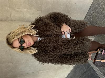 Premium Kalitede Acı Kahve Peluş Kürk