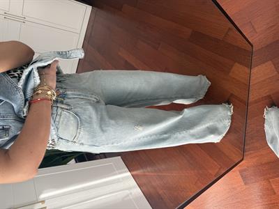 Açık Mavi , Premium , Palazzo Jean Pantolon