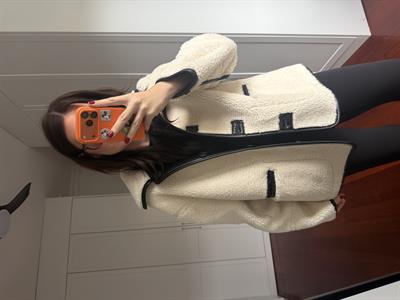 Çift Taraflı Kullanılabilen Teddy & Deri Premium Mont