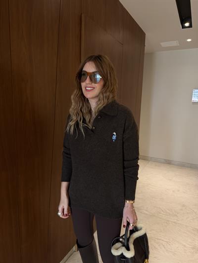 Orijinal Model , Polo Yaka , Ördek İşlemeli , Yumuşacık , Acıkahve Triko