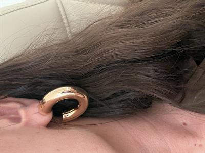 Gold, Yuvarlak Hafif Küpe
