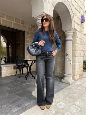 Orijinal Marka , Jakar Detaylı , Antrasit Jean