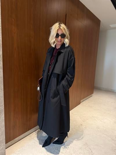 STD Beden , Premium Siyah Trençkot