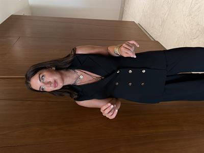 Altı Düğmeli , Siyah Kruvaze , Premium Yelek