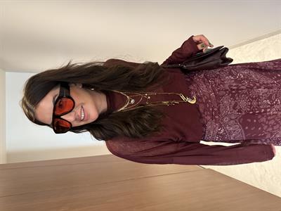 Std Beden , Bordo Tiril Bluz