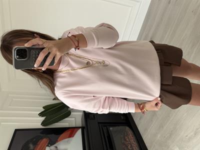 Lila Renk , Basic Sweatshirt