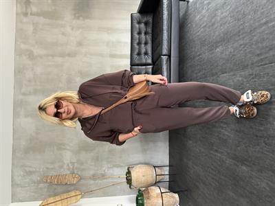 İthal Modal Acı Kahve Eşofman Takımı