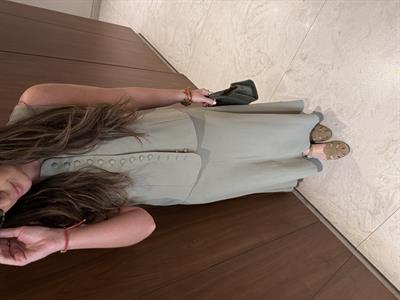 Nil Yeşili , Yelek & Etek , Pamuk Keten Takım