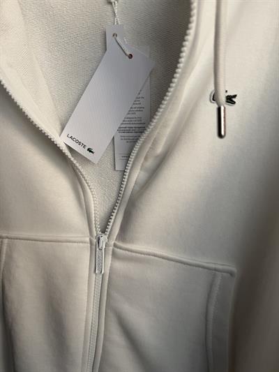 Orijinal Marka Önden Fermuarlı Ekru Sweatshirt