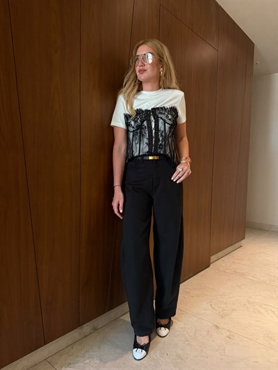 Baggy Model , Yumuşacık , Siyah Tencel Jean